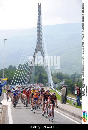 CICLISMO - CRITERIUM DU DAUPHINE LIBERE 2008 - 08 TO 15/06/2008 - STAGE 4 - VIENNE -> ANNEMASSE - 12/06/08 - PHOTO: OLIVIER GAUTHIER / DPPI ILLUSTRATION Foto Stock