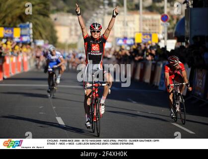 CICLISMO - PARIS-NICE 2008 - 09 TO 16/03/2008 - NICE (FRA) - PHOTO : OLIVIER GAUTHIER / DPPI STAGE 7 - NICE -> NICE - LUIS LEON SANCHEZ (ESP) / CAISSE D'EPARGNE Foto Stock