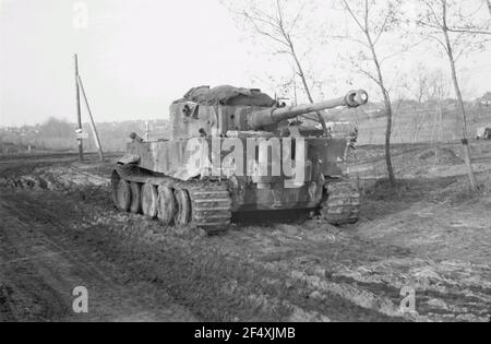 Seconda guerra mondiale. Immagini frontali. Russia. Serbatoio Foto Stock