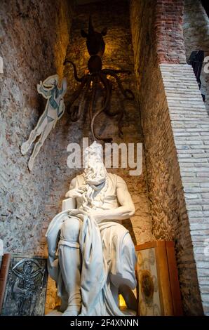 Interno del Teatro e Museo Dali a Figueres, Catalunia, Spagna. Foto Stock