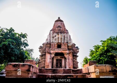 Templi di Mandore giardini, Jodhpur Foto Stock
