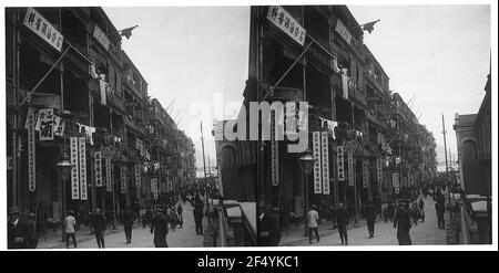Hongkong. Queens Road Foto Stock