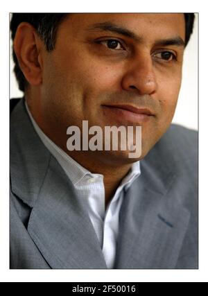 Nikesh Arora....... L'uomo di punta di Google in Europa, nei loro uffici nel centro di Londra.pic David Sandison 31/5/2005 Foto Stock