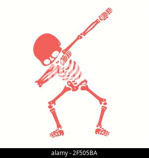 Scheletro dab, un gruppo di scheletri che dabbing Illustrazione Vettoriale