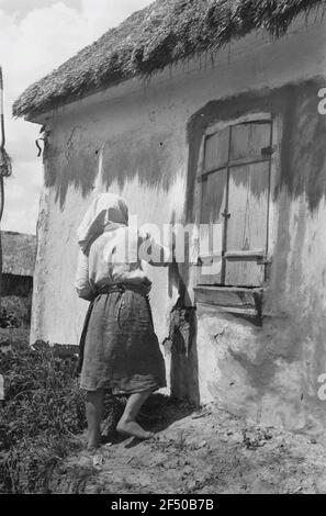 Seconda guerra mondiale. Per la fatturazione. Unione Sovietica. Partner della calce della sua casa Foto Stock