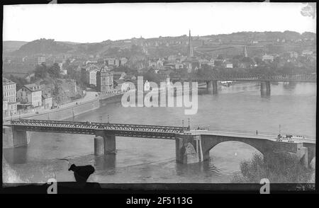 Meissen. Cölln sull'Elba Foto Stock