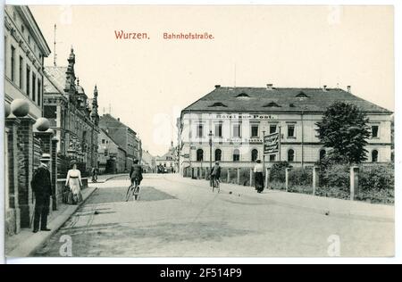 Bahnhofstraße Spezia su. Stazione strada Foto Stock