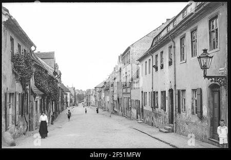 Oschatz. Strada larga Foto Stock