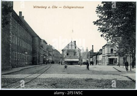 Collegienstraße Wittenberg. Collegienstraße Foto Stock