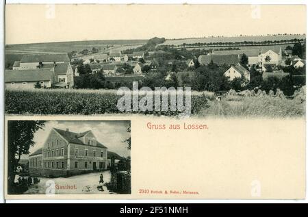 Vista sulla città, Gasthof Loose. Vista sulla città, Gasthof Foto Stock