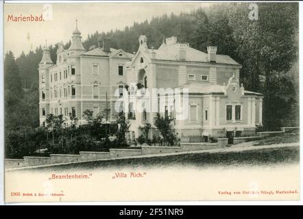 Beamtenheim, Villa Aich Marien Bath. EMAMISTHIM ENZURISERINE ELISABETEY MAR Foto Stock