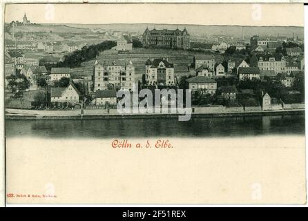 Cölln sull'Elbe Meissen. Cölln sull'Elba Foto Stock