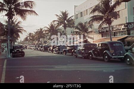 Scena di strada a Miami Foto Stock