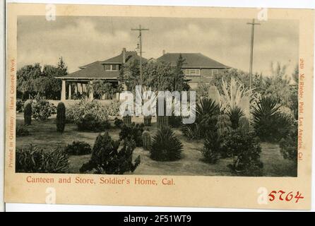 Mensa e negozio, Soldiers Home Sawtelle. Mensa e negozio, Soldier`s Home, Cal. Foto Stock