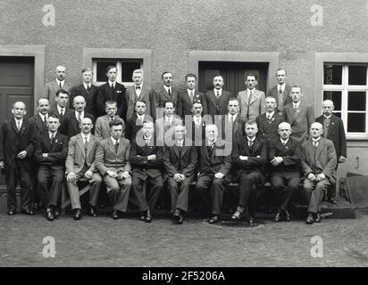 Forza lavoro della fabbrica chimica Dr. Kroff a Roßwein Foto Stock