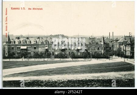 Am Albertplatz Kamenz. In Albertplatz Foto Stock