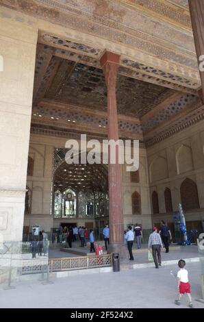 isfahan, iran - 22 marzo 2017: foto nel museo del palazzo di shah abbas Foto Stock
