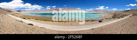 Lago Kar o Tso Kar - Rupshu valle, Ladakh, Jammu e Kashmir, India Foto Stock