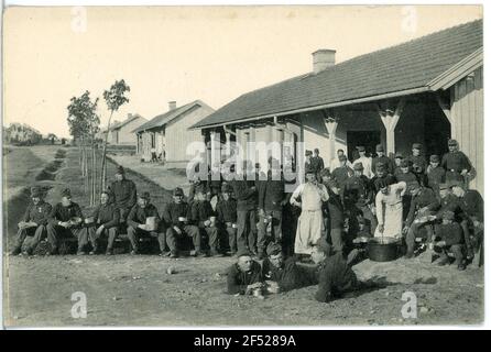 Campo militare Milowitz. Campo militare Foto Stock