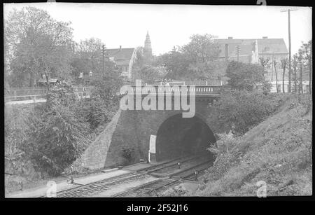 Kamenz. Tunnel ferroviario Foto Stock