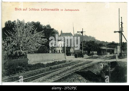 Blocca Lichtenwalde. Schloss Foto Stock