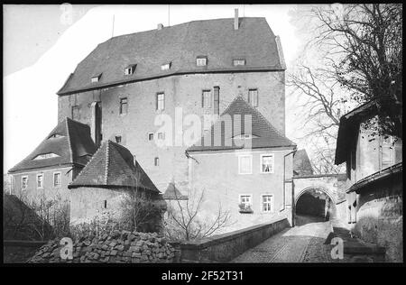 Leisnig. Ingresso al castello Foto Stock