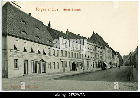 Ampia strada Torgau. Ampia strada Foto Stock