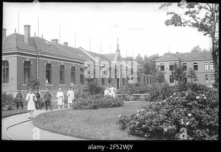 Chemnitz. Garnisonslazarett - Westpavillon Foto Stock