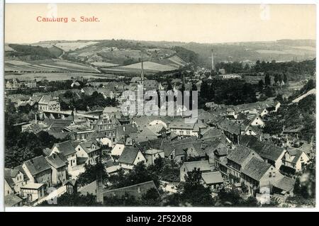 Vista sulla città di Camburg. Vista sulla città Foto Stock