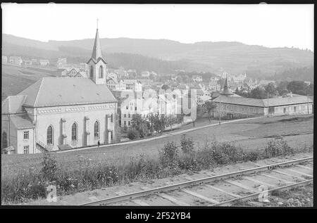 Nieder-Einsiedel. Vista di basso Einsiedel Foto Stock