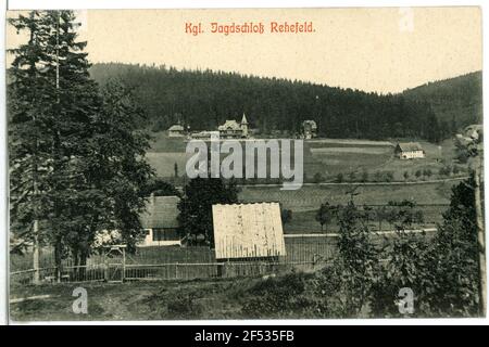 Campo di caccia Rehe. Alloggio di caccia Foto Stock