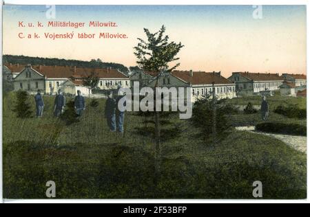 Campo militare Milowitz. Campo militare Foto Stock