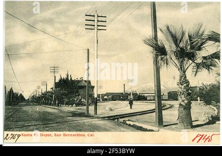 Deposito Santa Fe San Bernardino. Deposito Santa Fe, San Bernardino, Cal. Foto Stock