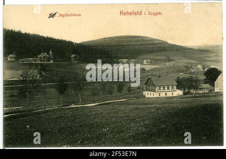 Campo di caccia Rehe. Alloggio di caccia Foto Stock