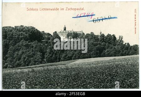 Blocca Lichtenwalde. Schloss Foto Stock