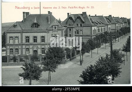 Casi del 2° Reggimento di artiglieria del campo di Turingia n° 55 Naumburg. Caserma d. 2. Thür. Tipo di campo. - Reg. N. 55 Foto Stock