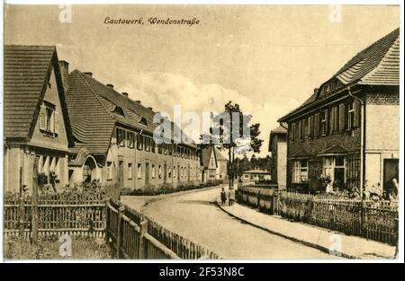 Wendenstraße Lauta lavoro. Wendenstraße Foto Stock