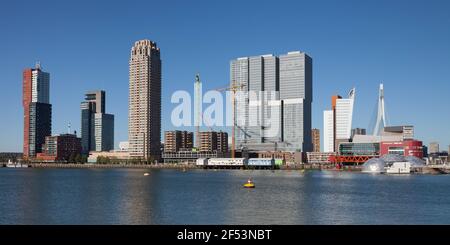 Geografia / viaggio, Paesi Bassi, Olanda, Rotterdam, Kop van Zuid, Porto del Reno, edificio di uffici, diritti aggiuntivi-clearance-Info-non-disponibile Foto Stock