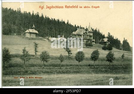 Campo di caccia Rehe. Alloggio di caccia Foto Stock