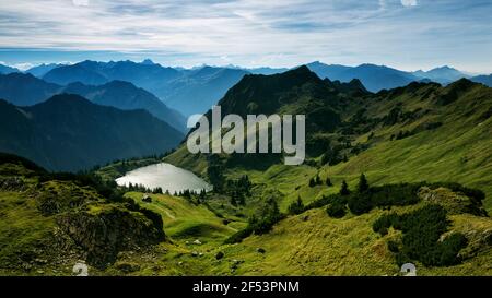 Geografia / viaggio, Germania, Baviera, Seealpsee (lago), Alpi Allgaeu, Alpi, estate, diritti-aggiuntivi-clearance-Info-non-disponibile Foto Stock