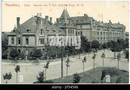 Casi del 2° Reggimento di artiglieria del campo di Turingia n° 55 Naumburg. Caserma d. 2. Thür. Tipo di campo. - Reg. N. 55 Foto Stock