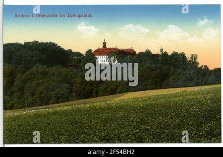 Blocca Lichtenwalde. Schloss Foto Stock