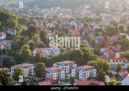 Geografia / viaggio, Germania, Sassonia-Anhalt, Wernigerode in serata, diritti aggiuntivi-clearance-Info-non-disponibile Foto Stock
