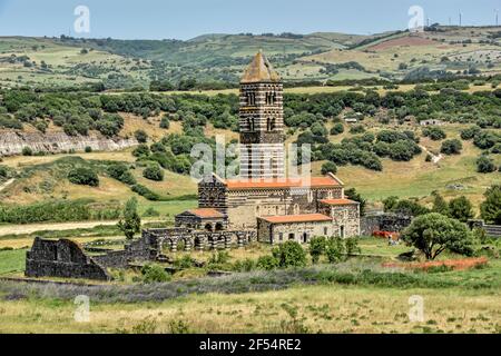 Geografia / viaggio, Italia, Sardegna, chiesa abbaziale Santissima Trinità di Saccargia, ex Camaldolese , diritti-aggiuntivi-clearance-Info-non-disponibile Foto Stock