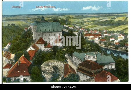 Chiuso Mildenstein, guarda Leisnig Leisnig. Castello Mildenstein, guardare Leisnig Foto Stock