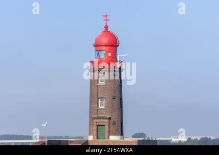 Geografia / viaggio, Germania, Brema, Bremerhaven, faro alla Geestemole a Bremerhaven, Hanseat, diritti aggiuntivi-clearance-Info-non-disponibile Foto Stock