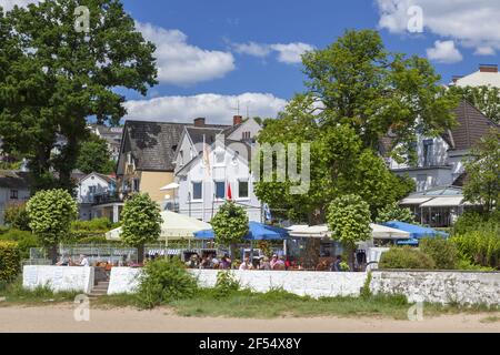 Geografia / viaggio, Germania, Amburgo, Amburgo, spiaggia e case di Blankenese, città anseatica Amburgo, diritti aggiuntivi-clearance-Info-non-disponibile Foto Stock