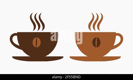 Due tazze di caffè. Illustrazione vettoriale Illustrazione Vettoriale