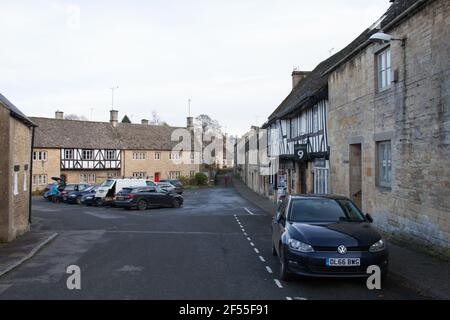 Viste di Northleach in Gloucestershire nel Regno Unito, compreso il macellai locali Foto Stock