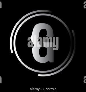 Lettera G forma moderna e design Logo elemento di modello Foto Stock